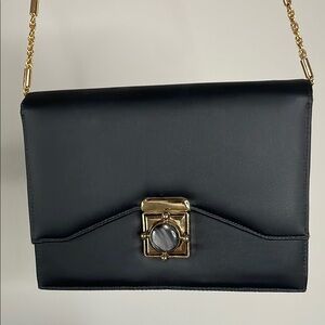 Vintage Elegant Black and Gold Clutch